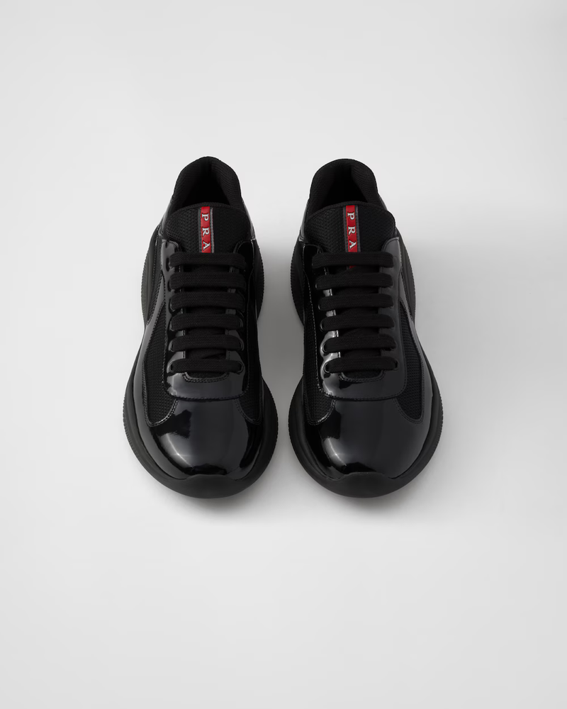 Sneakers Prada America’s Cup Full Noir – vue 3