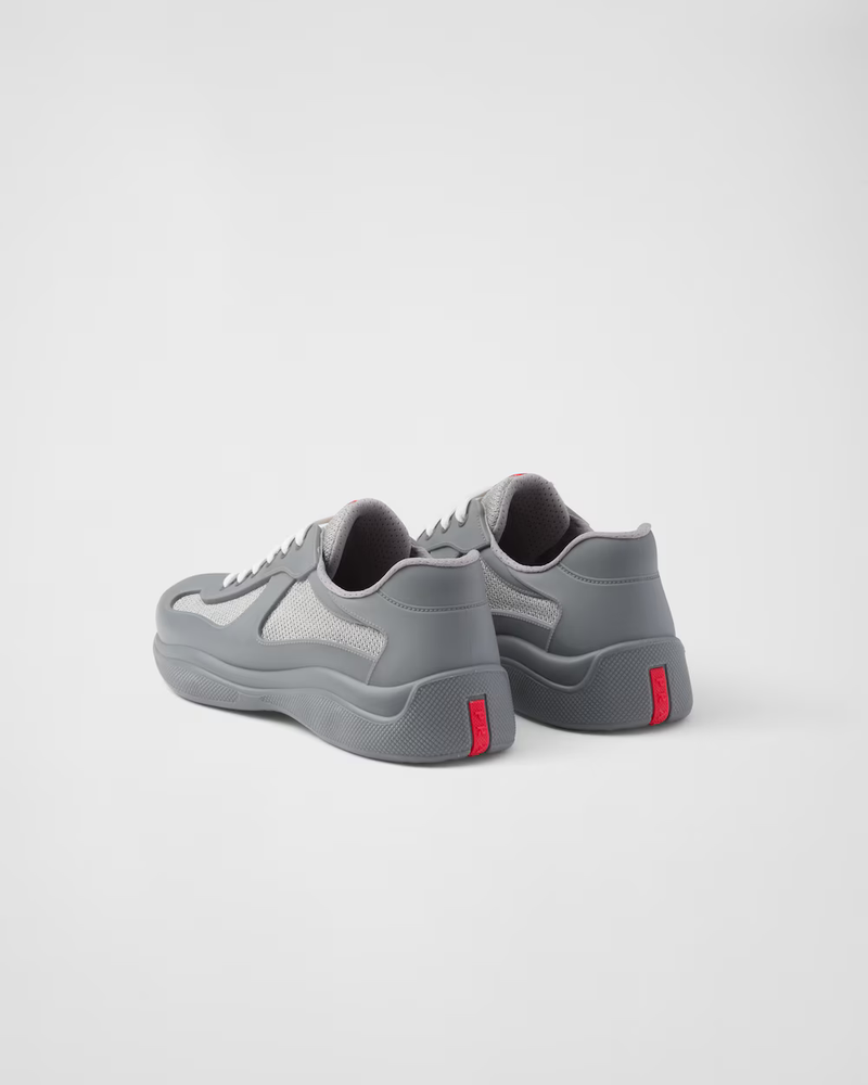 Sneakers Prada America’s Cup Gris Mate – vue 4
