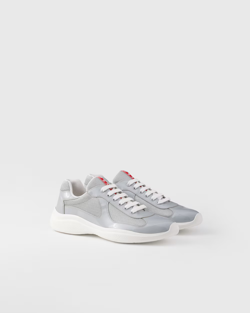 Sneakers Prada America’s Cup Grise – vue 1
