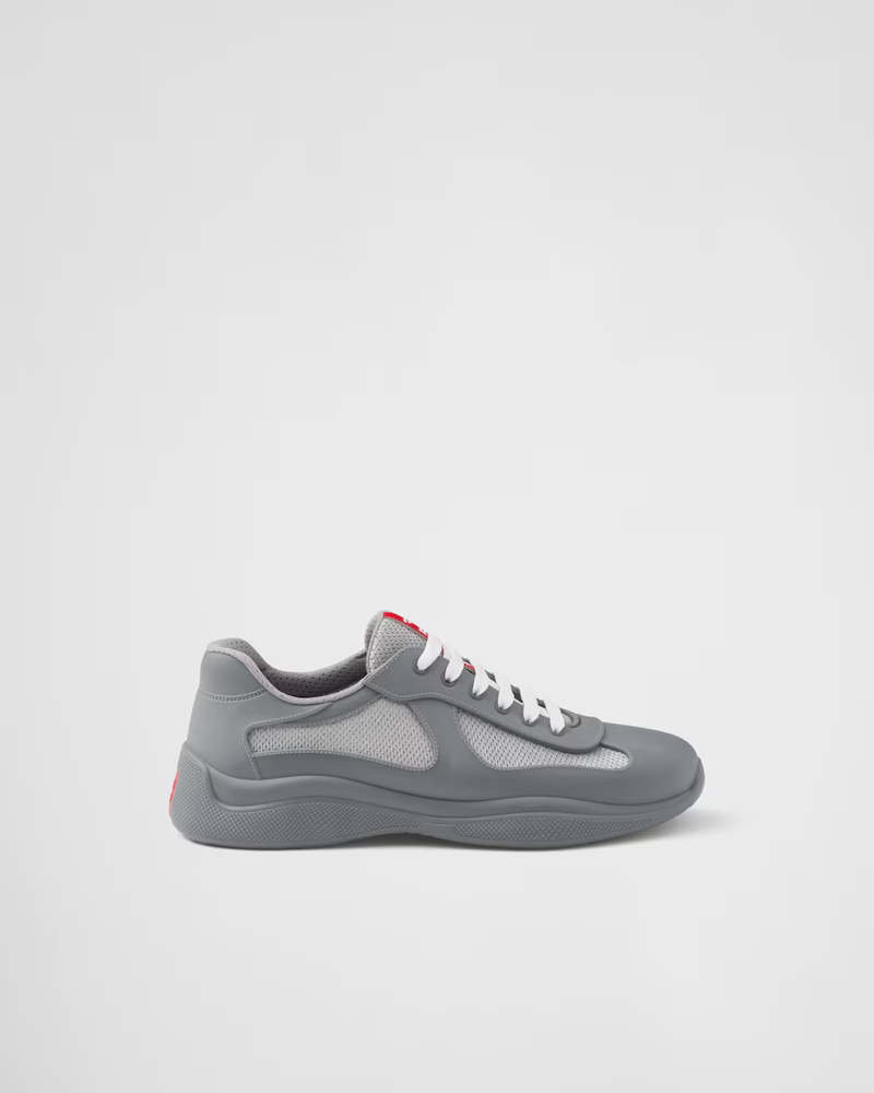 Sneakers Prada America’s Cup Gris Mate – vue 2