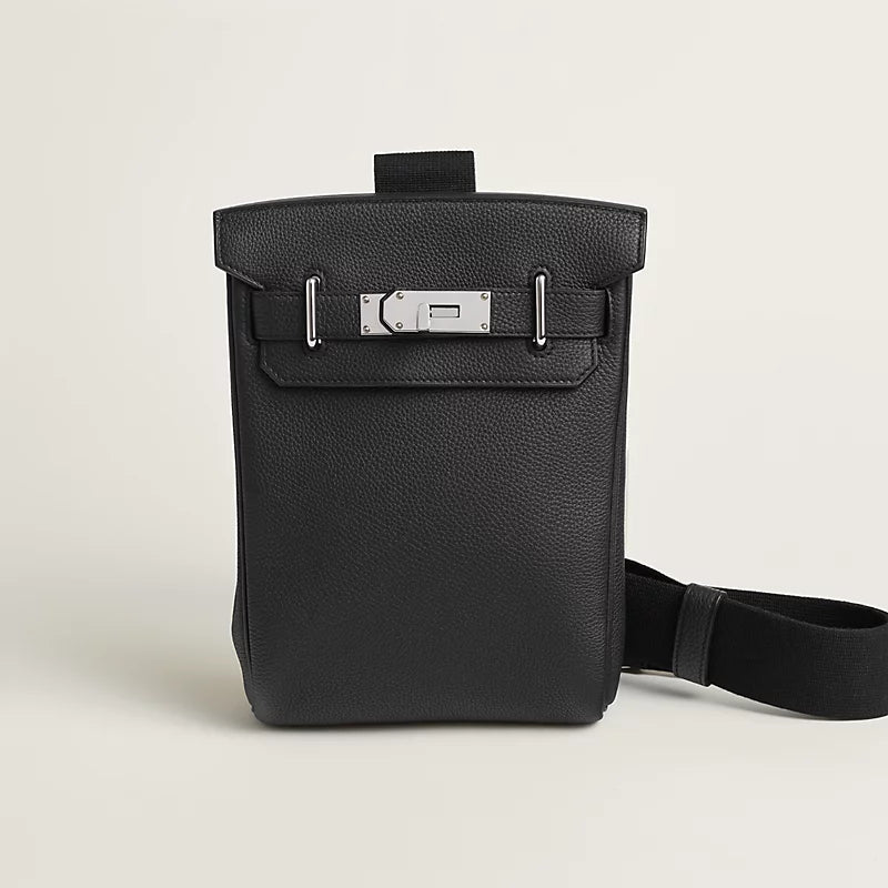 Hac a Dos PM backpack Noir Hermes – vue 1