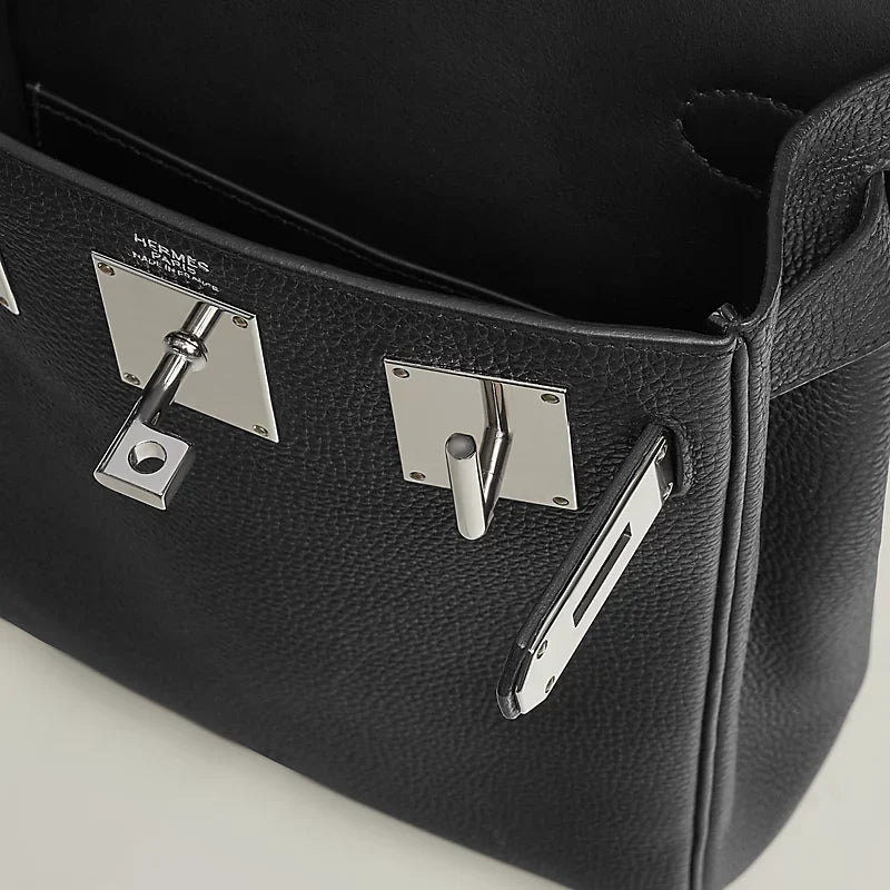 Hac a Dos PM backpack Noir Hermes – vue 2