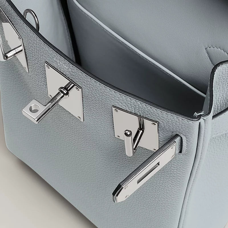 Hac a Dos PM backpack Bleu Glacier Hermes – vue 3