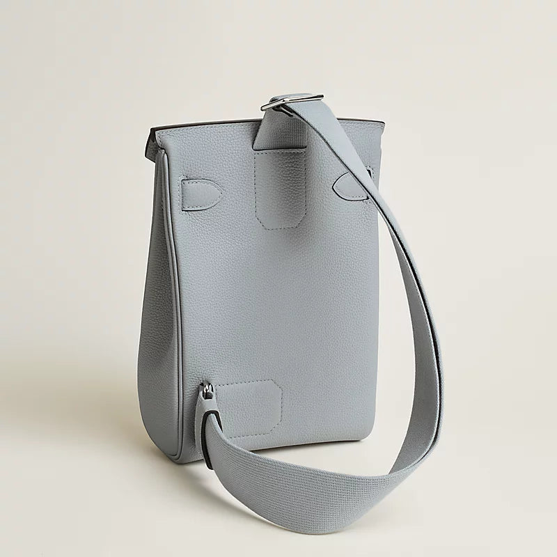 Hac a Dos PM backpack Bleu Glacier Hermes – vue 2