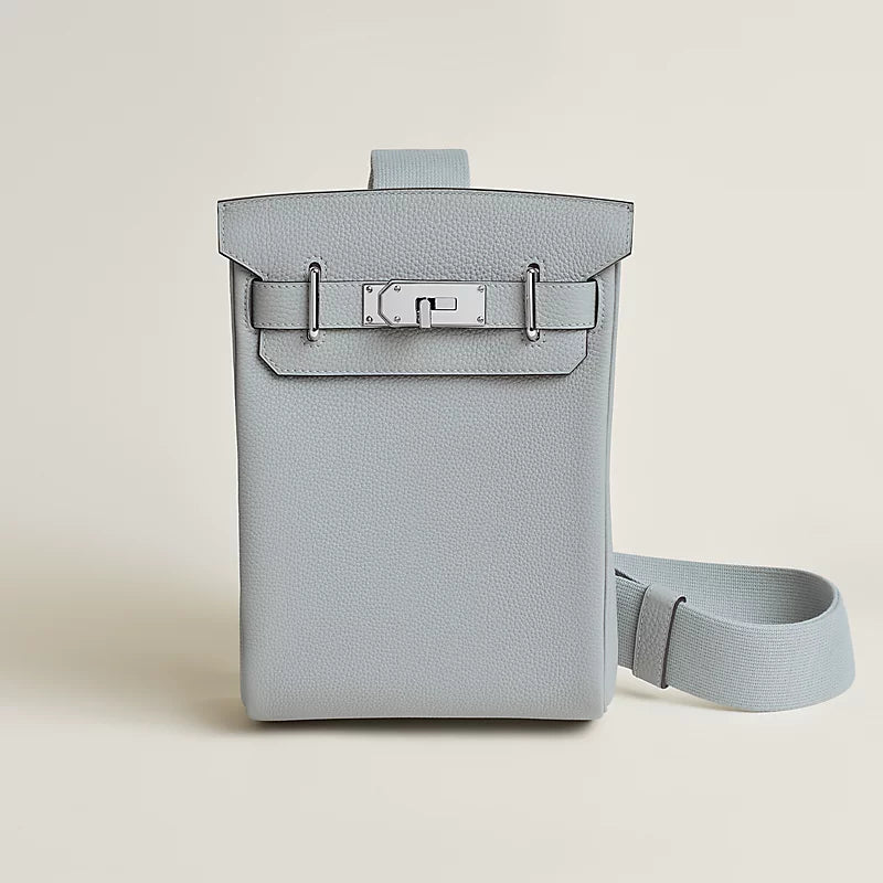 Hac a Dos PM backpack Bleu Glacier Hermes – vue 1