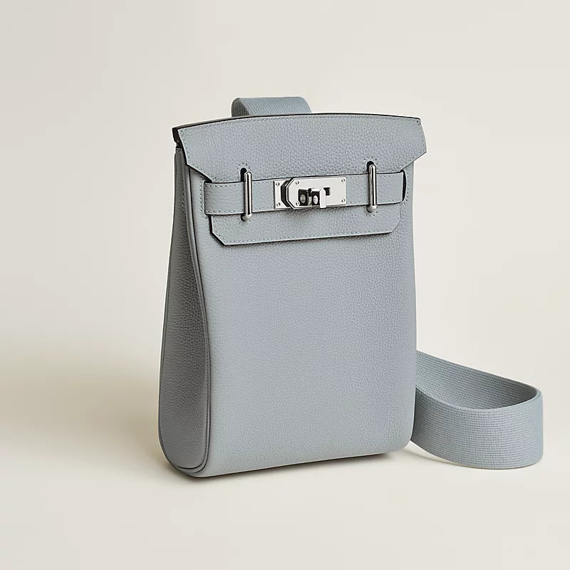 Hac a Dos PM backpack Bleu Glacier Hermes – vue 4