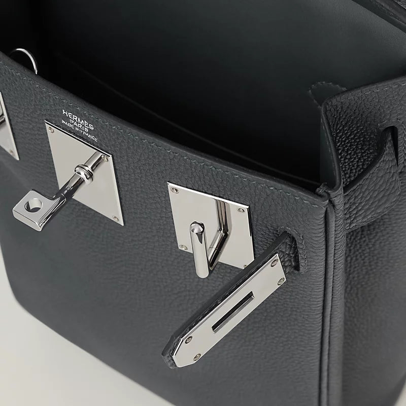 Hac a Dos PM backpack Gris Misty Hermes – vue 3