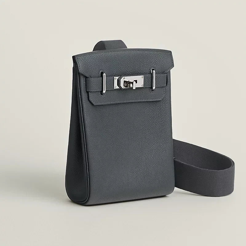Hac a Dos PM backpack Gris Misty Hermes – vue 4