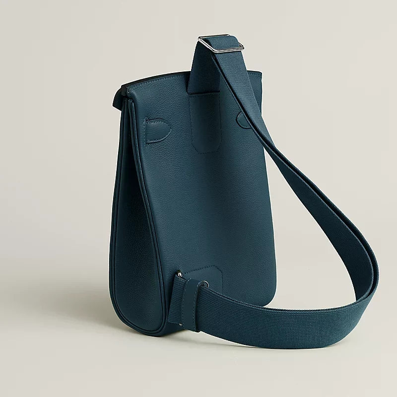 Hac a Dos PM backpack Bleu Tempête Hermes – vue 2