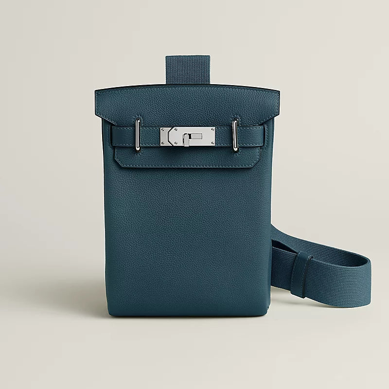 Hac a Dos PM backpack Bleu Tempête Hermes – vue 1