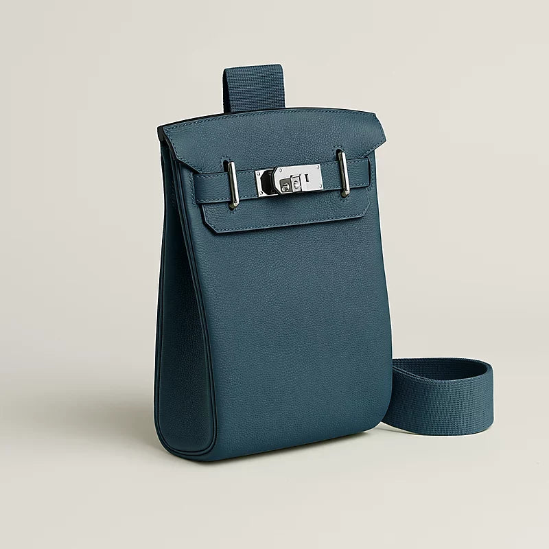 Hac a Dos PM backpack Bleu Tempête Hermes – vue 4