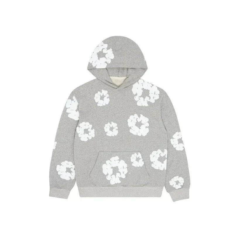 Pull Denim Tears The Cotton Wreath Gris – vue 1