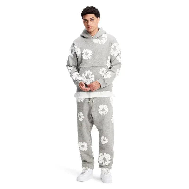 Pull Denim Tears The Cotton Wreath Gris – vue 2