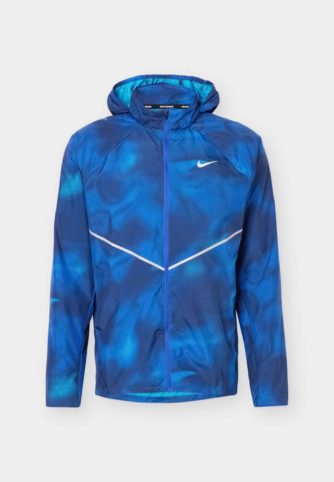 Veste Running Nike Windrunner — Bleu Imprimé