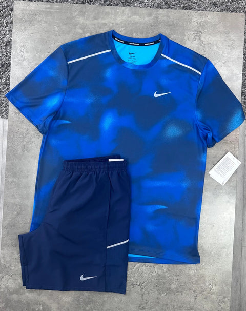 Ensemble Running Nike 2 Pièces — Bleu Roi & Bleu Marine