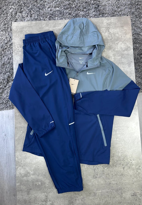 Ensemble Survêtement Nike 2 Pièces — Gris Sauge & Bleu Roi