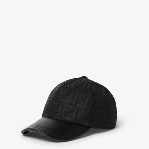 Casquette de baseball en nylon FF jacquard noir