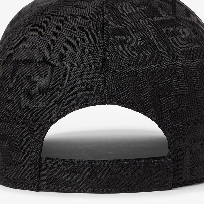 Casquette de baseball en nylon FF jacquard noir – vue 2