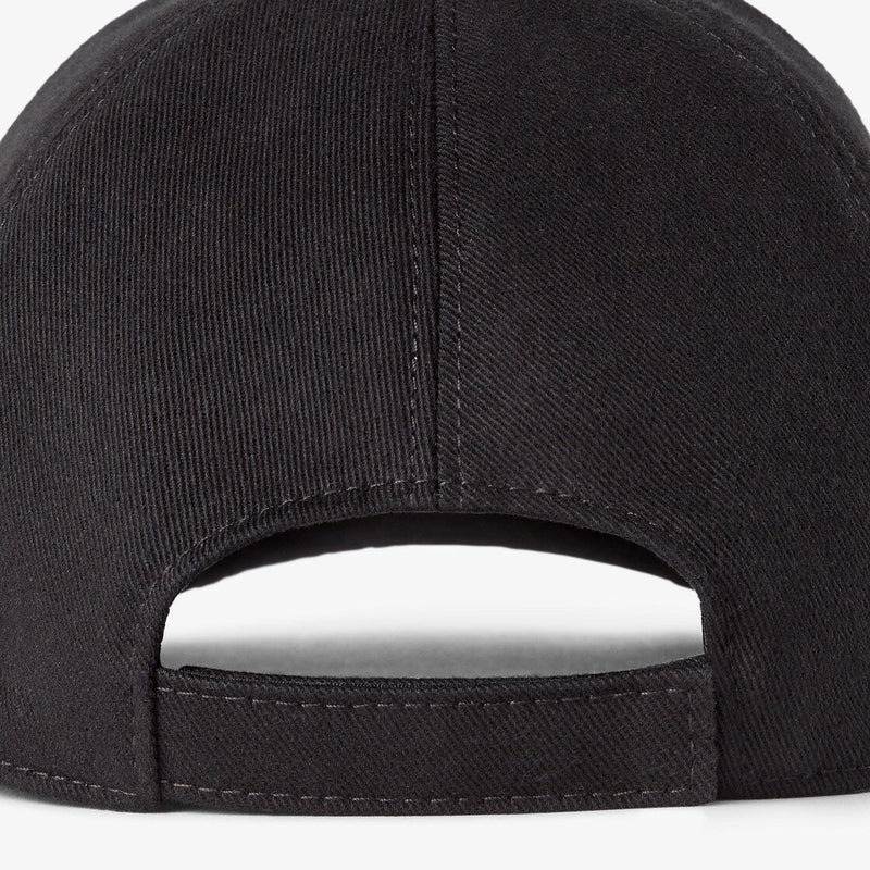 Casquette de baseball en coton noir – vue 2