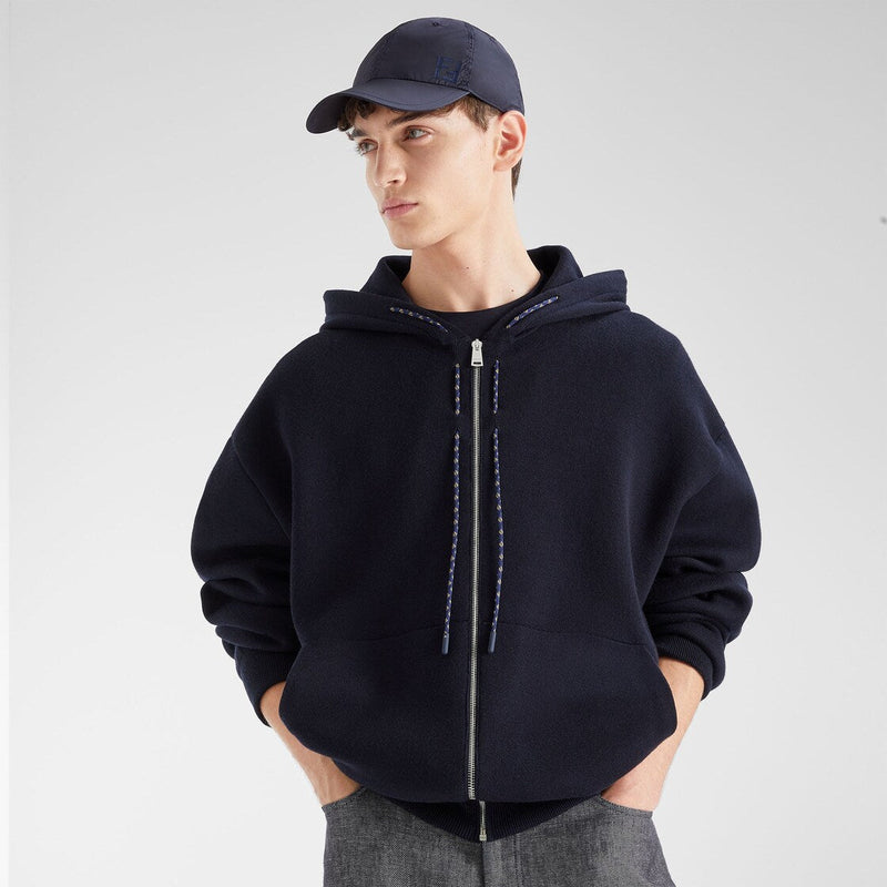 Casquette de baseball en nylon bleu foncé – vue 3