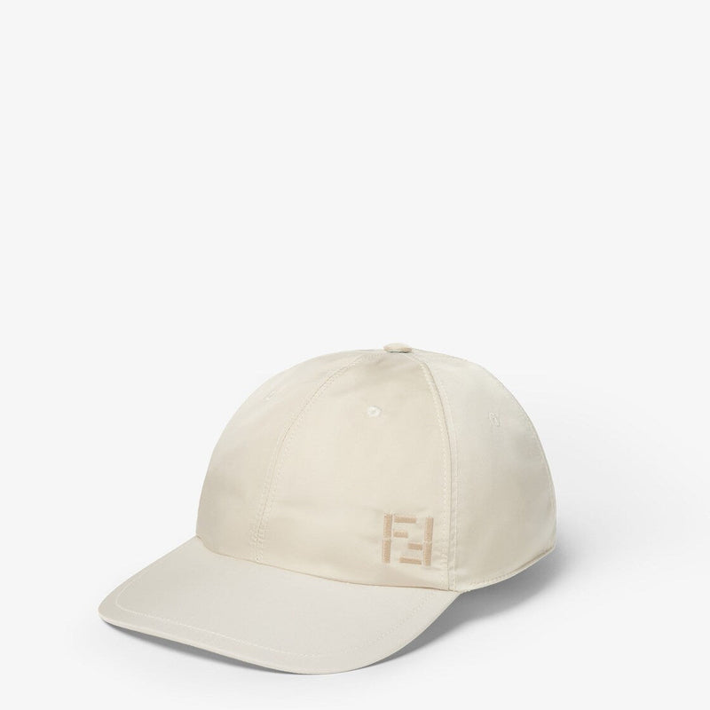 Casquette de baseball en nylon ivoire – vue 1