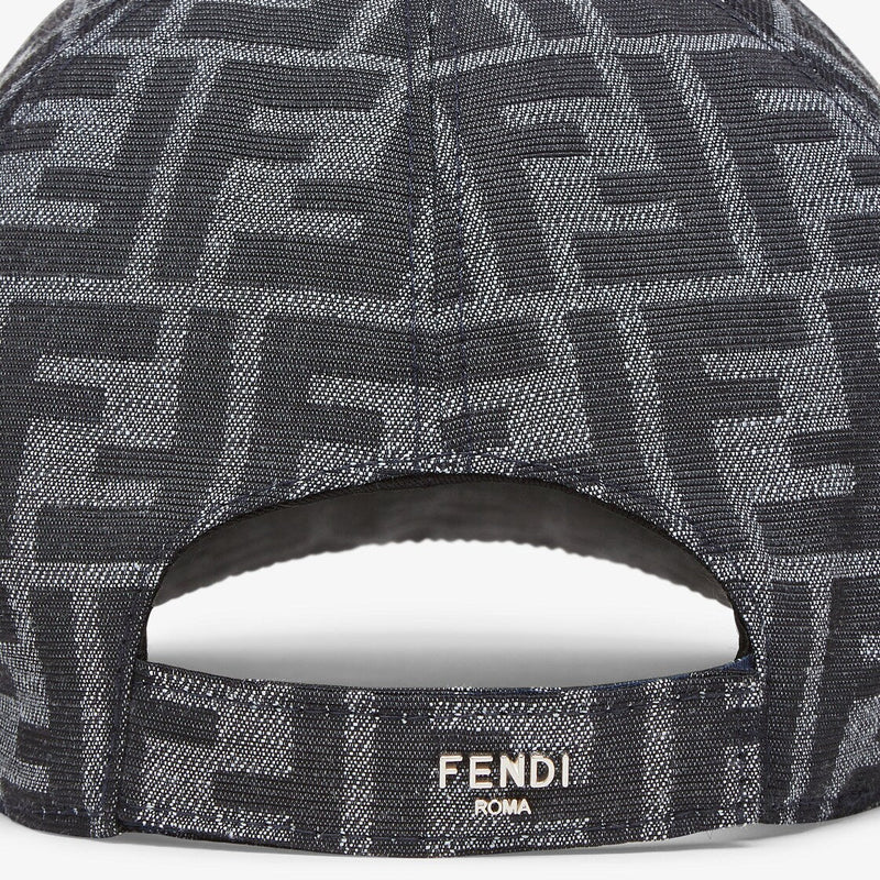 Casquette de baseball en jacquard FF Bleu – vue 2