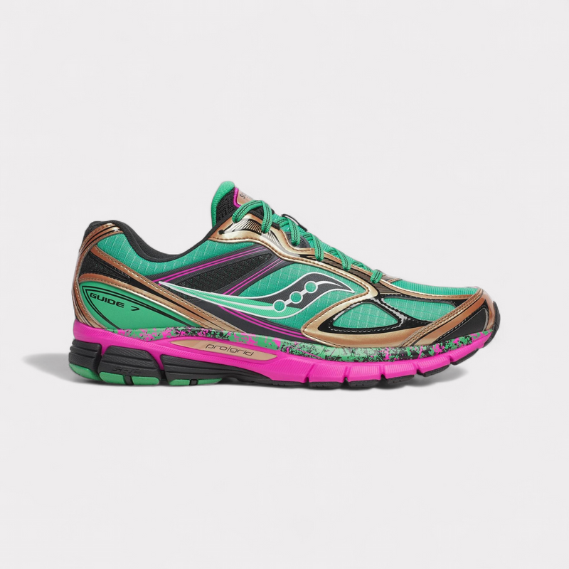 Saucony Progrid Guide 7 Hi Octane - Green Bronze – vue 1