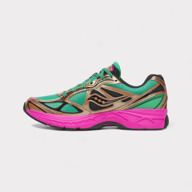 Saucony Progrid Guide 7 Hi Octane - Green Bronze – vue 3