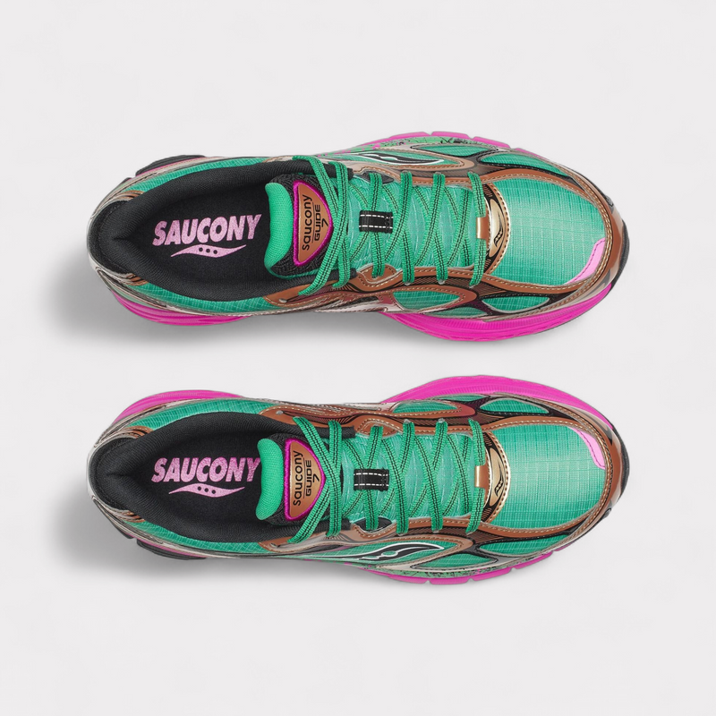 Saucony Progrid Guide 7 Hi Octane - Green Bronze – vue 4