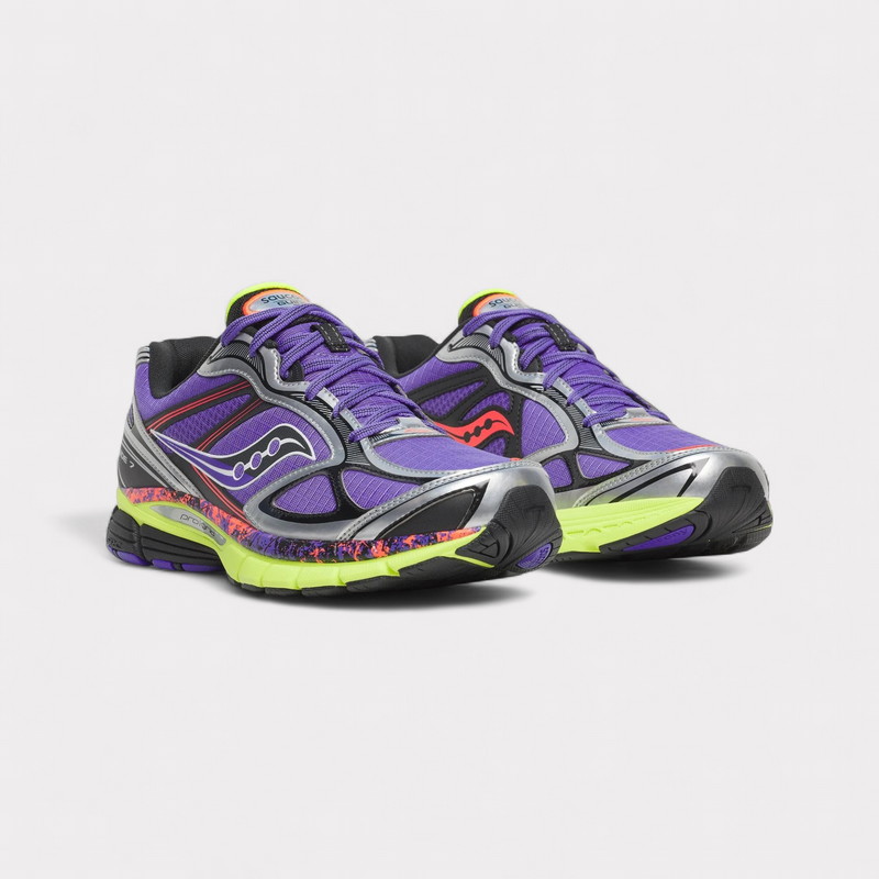 Saucony Progrid Guide 7 Hi Octane - Purple Citron – vue 2