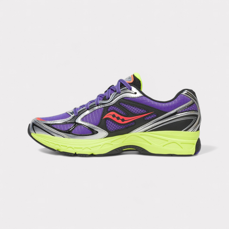 Saucony Progrid Guide 7 Hi Octane - Purple Citron – vue 3