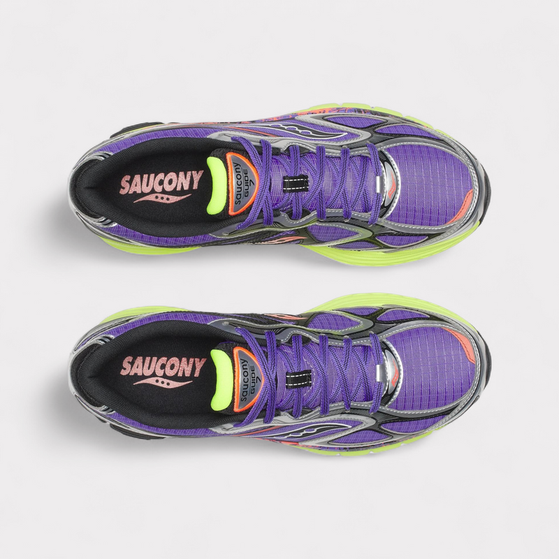 Saucony Progrid Guide 7 Hi Octane - Purple Citron – vue 4