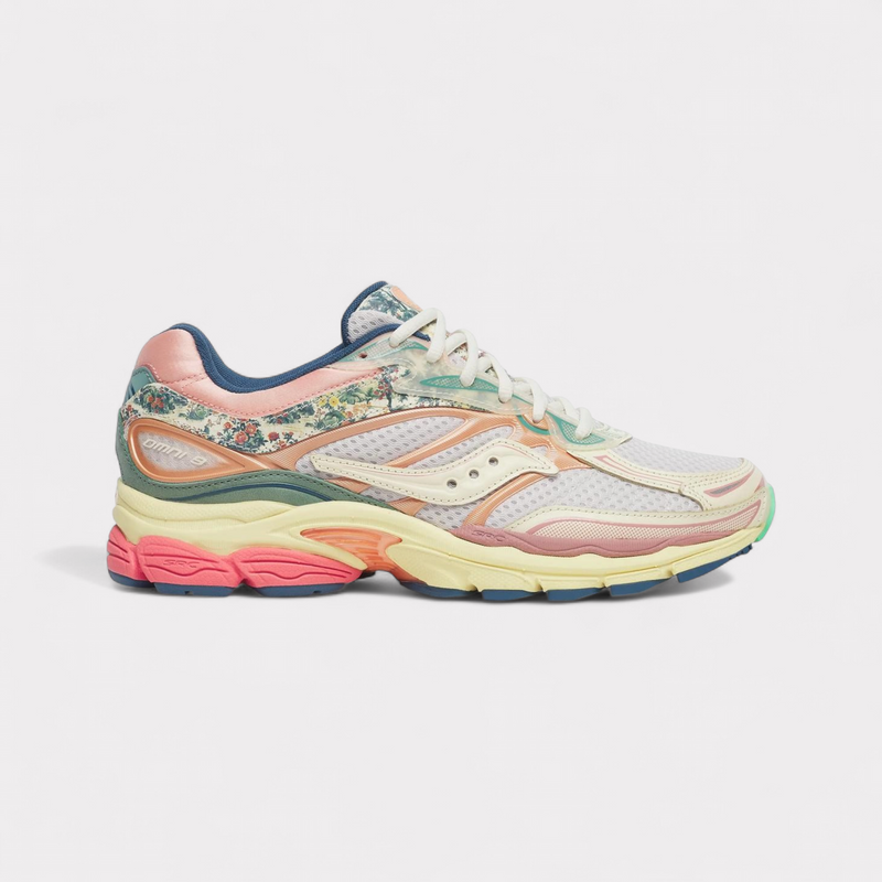 Saucony Progrid Omni 9 Kissaten - Beige Blue – vue 1