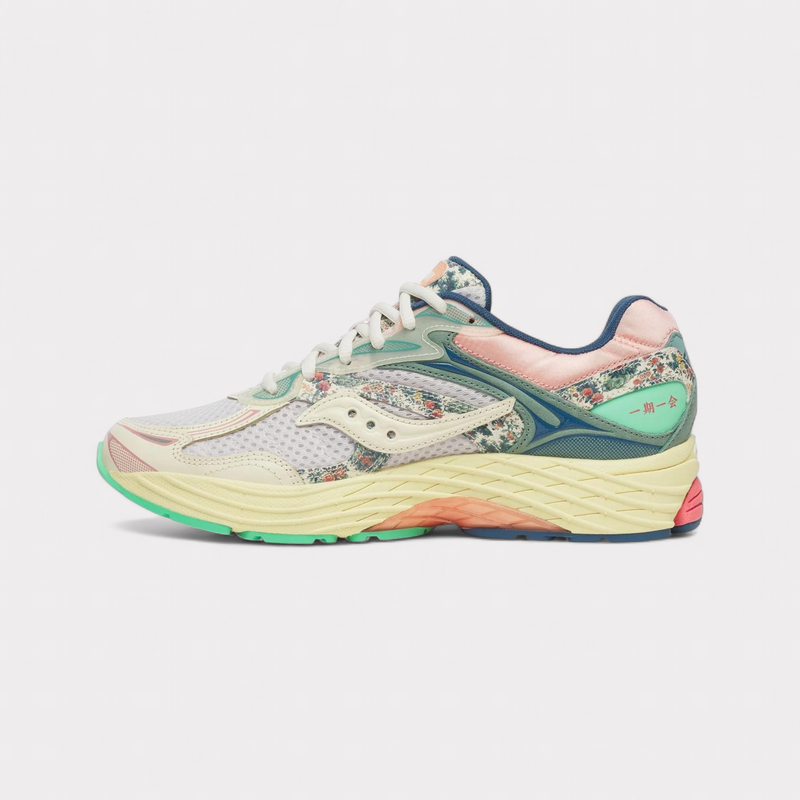 Saucony Progrid Omni 9 Kissaten - Beige Blue – vue 3