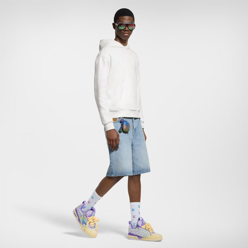 LV Skate Logo Incrusté Violet Et Multicolore – vue 3