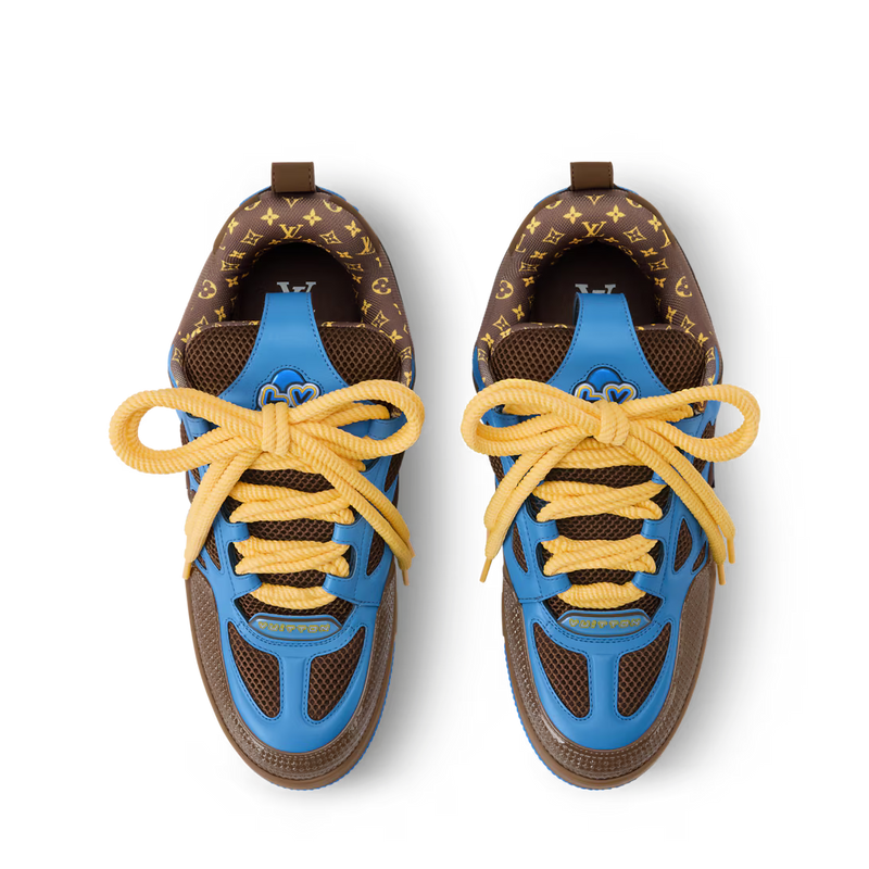 LV Skate Marron Et Bleu – vue 4