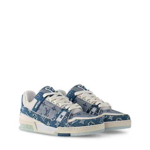 LV Trainer Bleu — Denim Délavé