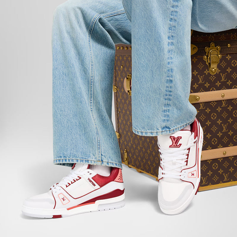 LV Trainer Rouge Et Gris – vue 4
