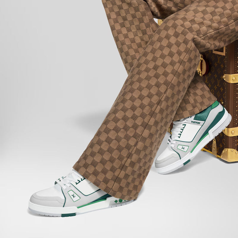 LV Trainer Gris Et Vert – vue 3