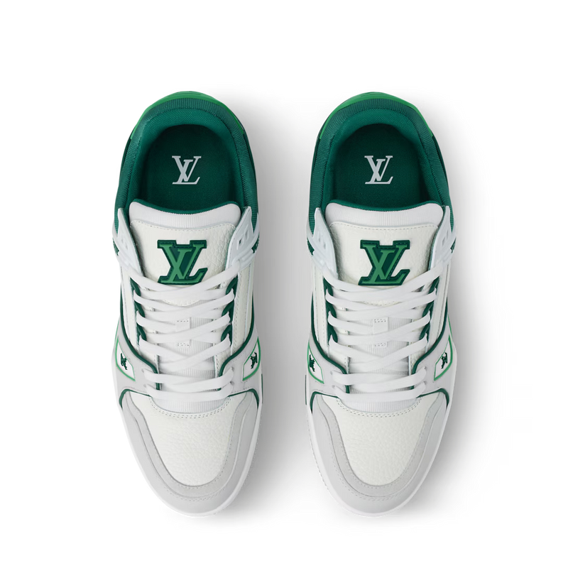 LV Trainer Gris Et Vert – vue 4