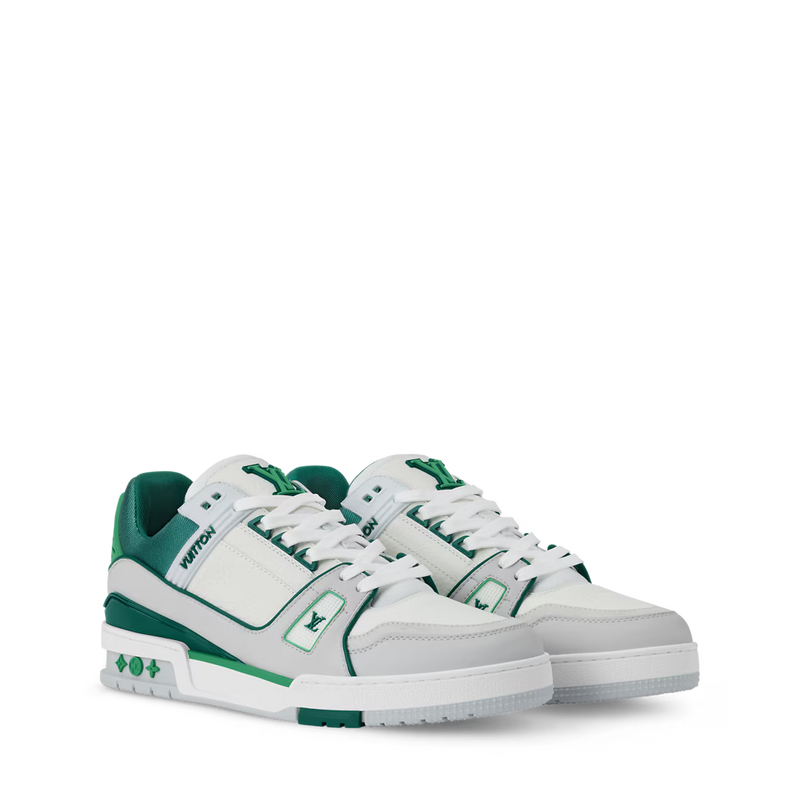 LV Trainer Gris Et Vert – vue 1