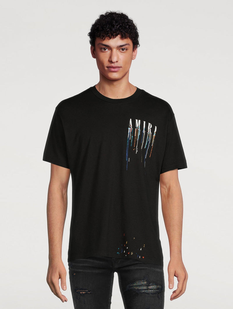 T-Shirt Amiri Noir Et Multicolore – vue 2