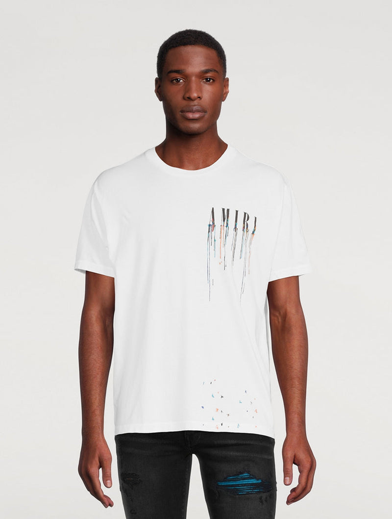 T-Shirt Amiri Blanc Et Multicolore – vue 2