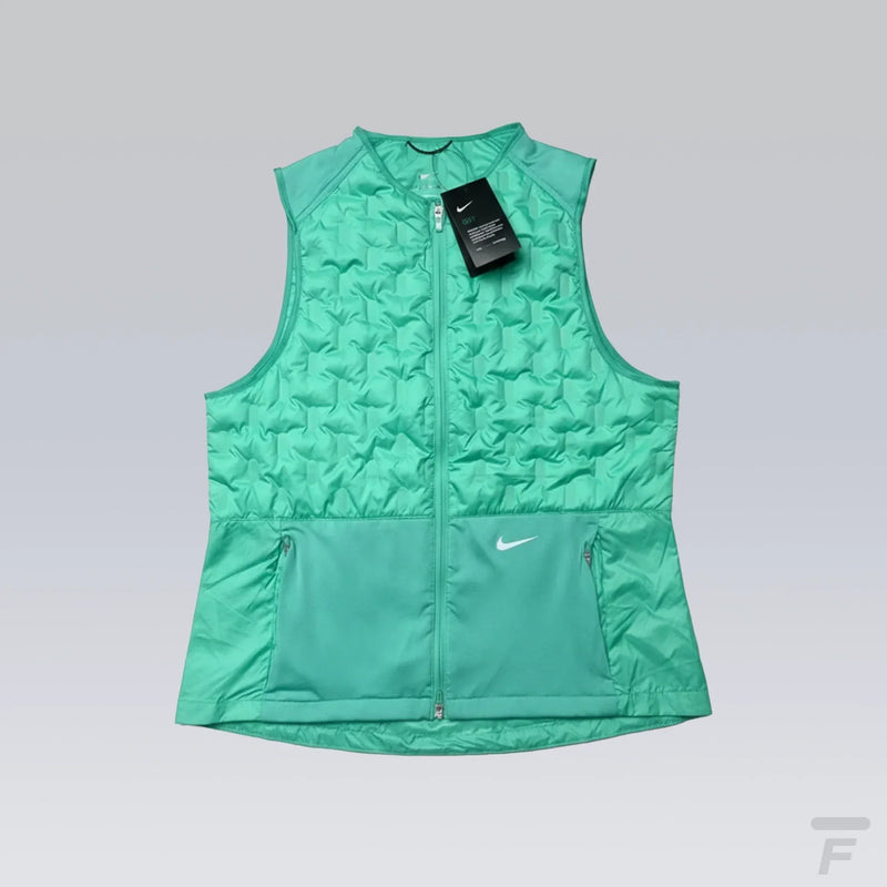 Veste Sans Manche Running Therma Fit Vert Menthe – vue 1