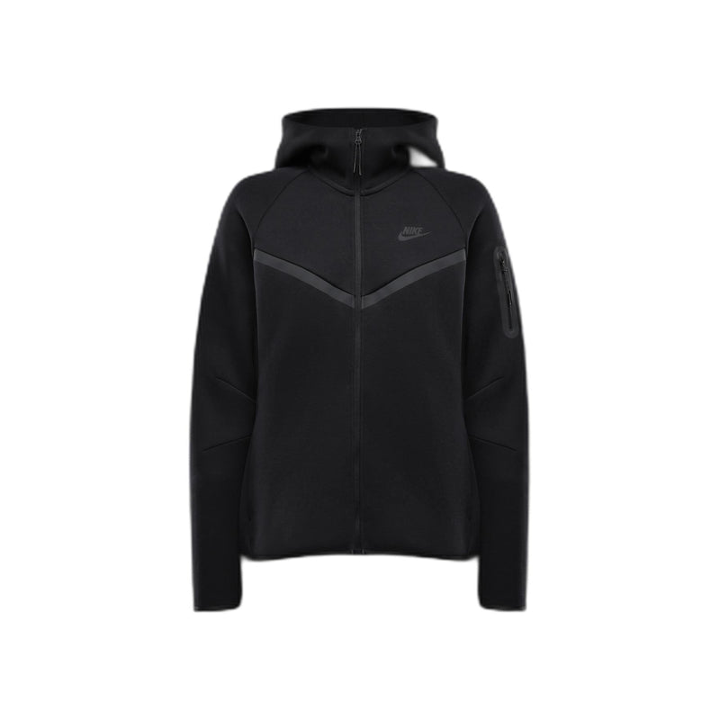 Nike Tech Fleece Zippé Noir – vue 1