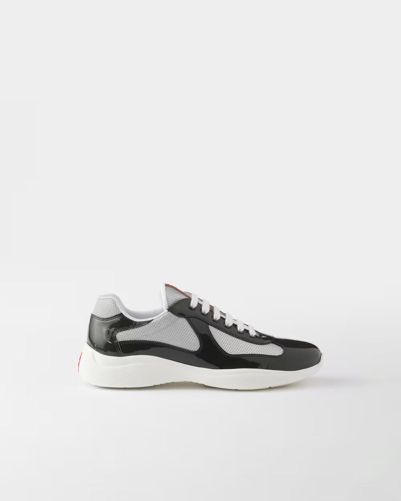 Sneakers Prada America’s Cup Noir Et Blanc – vue 2