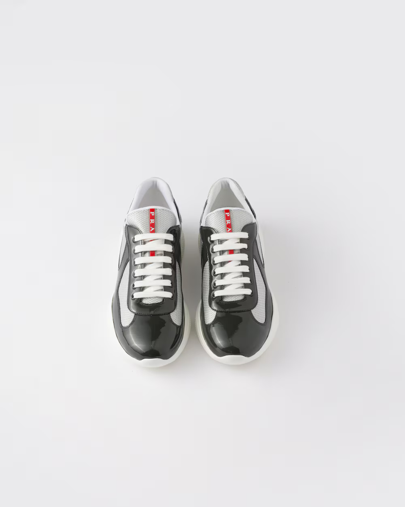 Sneakers Prada America’s Cup Noir Et Blanc – vue 3