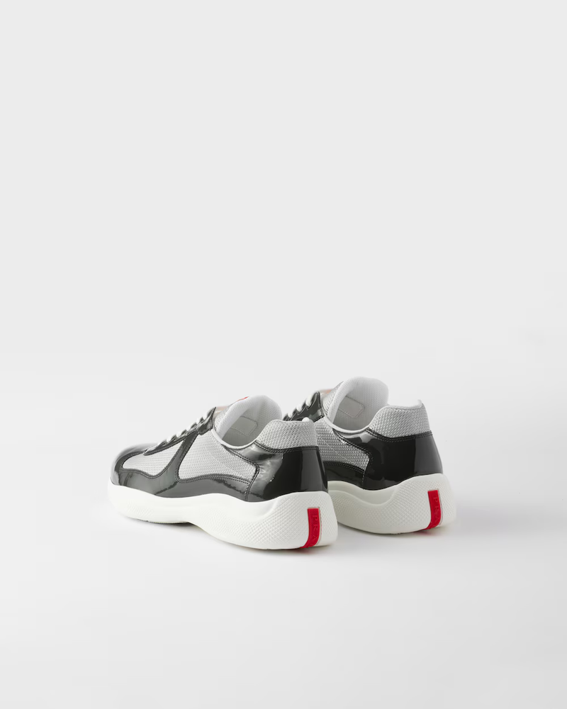 Sneakers Prada America’s Cup Noir Et Blanc – vue 4