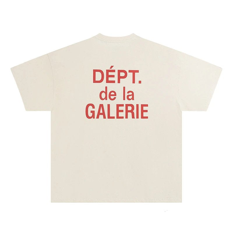 T-Shirt Gallery Dept. Beige Et Rouge – vue 1