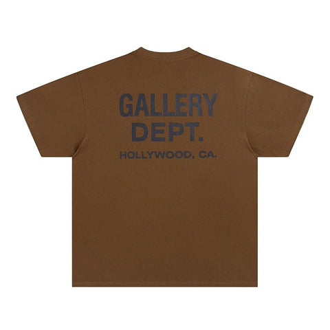 T-Shirt Gallery Dept. Marron Foncé Et Noir